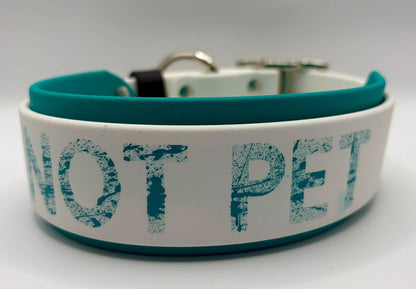 Splatter paint DO NOT PET 2" double layer collar