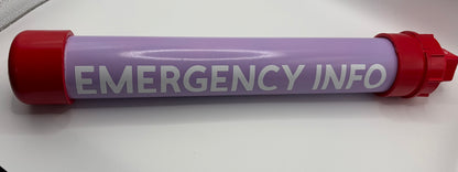 Emergency Info Kennel Tube