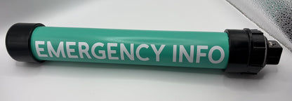 Emergency Info Kennel Tube